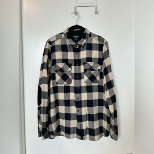 Flannel with Corduroy Elbow Patches